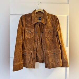 Vintage 2000s Gap Suede Leather Jacket